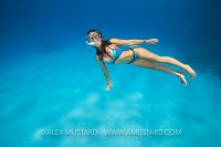 Girl Snorkelling Beneath Surface. Egypt