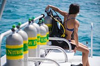 Preparing to Dive. Cayman Islands