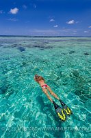 Snorkeling The Reef.  Cayman Islands