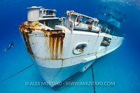 USS Kittiwake bow. Cayman Islands.