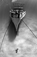 Bow of the Kittiwake. Cayman Islands