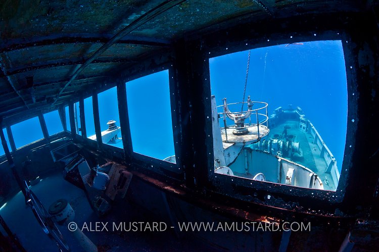 Bow of the Kittiwake. Cayman Islands