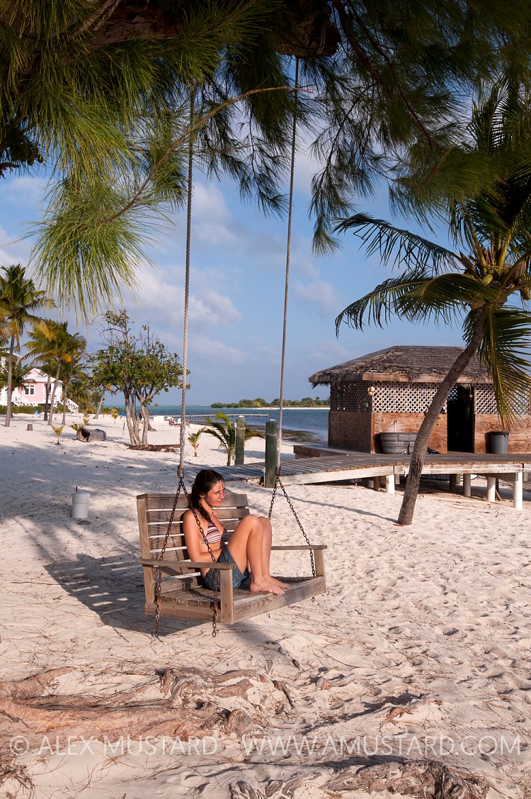Swing at Southern Cross Club, Little Cayman, Cayman Islands.