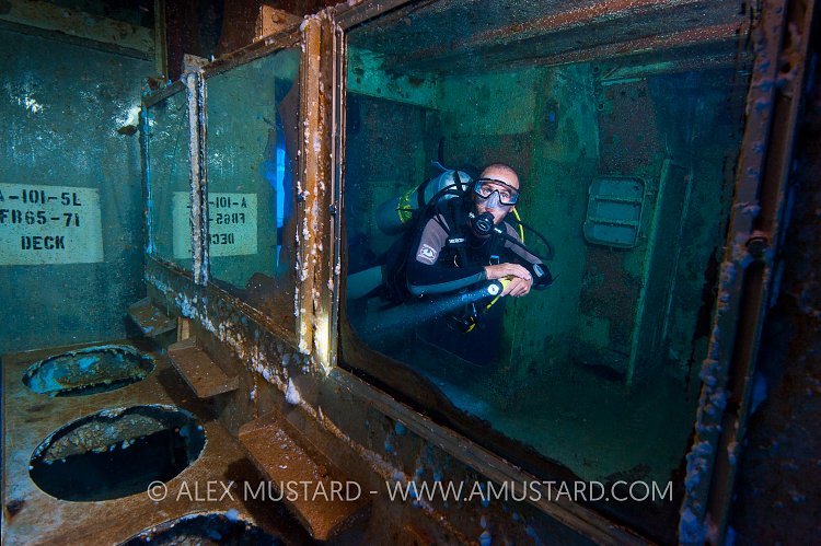 In The Mirror. Kittiwake, Cayman Islands.