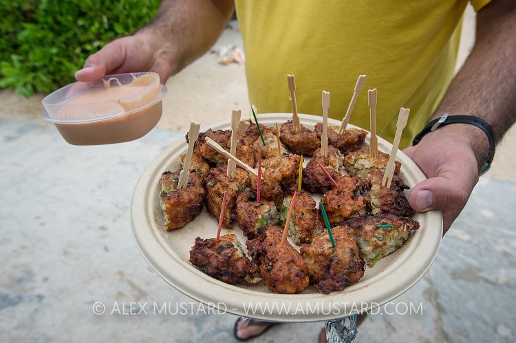 Lionfish Fritters. Cayman Islands.