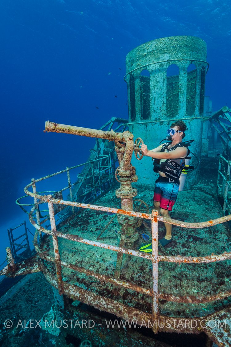 Cannon Diver. Cayman Islands.