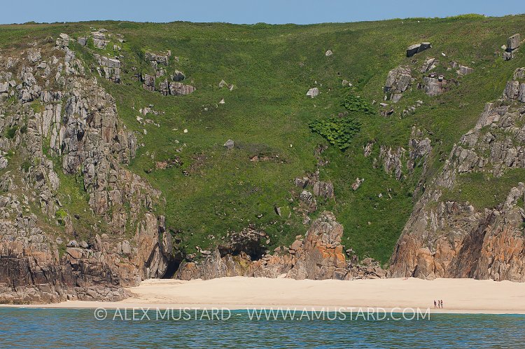 Porthcurno Beach, Cornwall, UK.