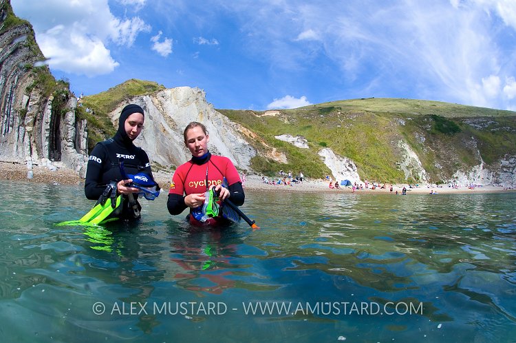 Preparing To Snorkel. UK