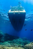 Dive Boat Over Reef. Egypt
