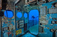 Diver On Kittiwake Wreck. Cayman Islands