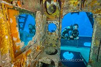 Diver In Bathroom. Cayman Islands