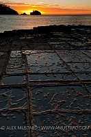 Tessellated pavement sunrise