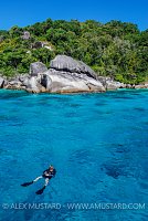 Diver on Surface. Thailand.