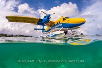 Seaplane By Island. Maldives