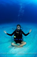 Diving Yoga. Cayman Islands