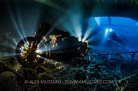 Backlit Bike With Diver. Egypt