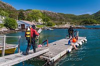 Preparing To Dive. Norway