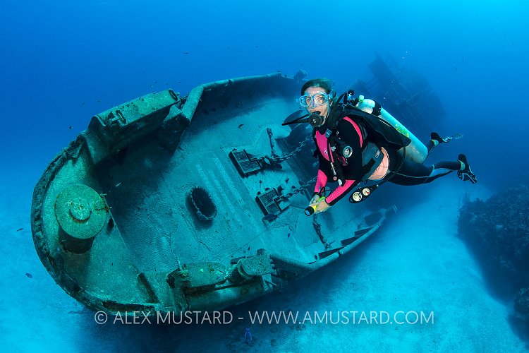 Diving The Kittiwake. Cayman Islands