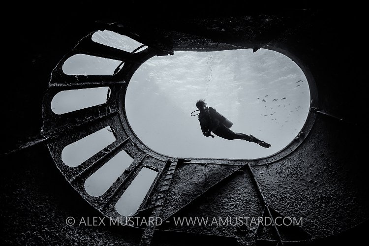 Diving The Kittiwake. Cayman Islands
