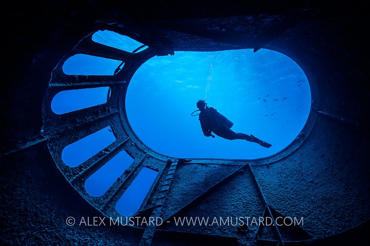 Diving The Kittiwake. Cayman Islands