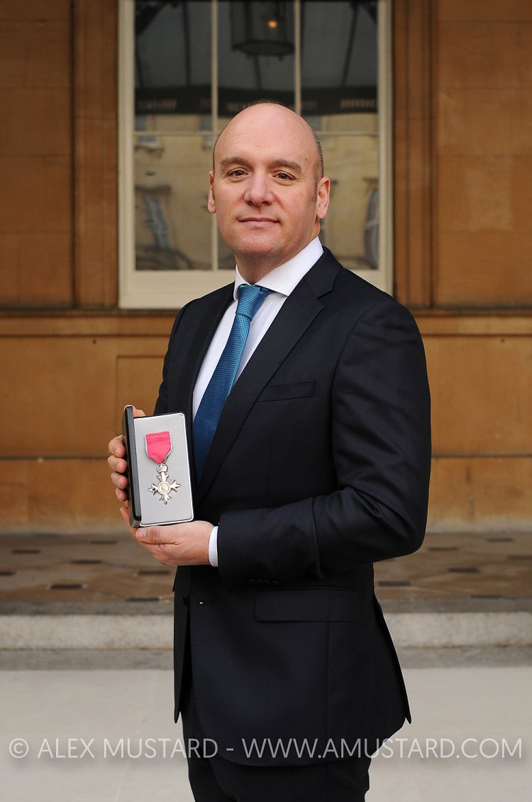 Alex Mustard with MBE