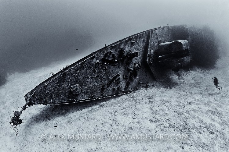 Bow Of Keith Tibbetts Wreck. Cayman Islands.