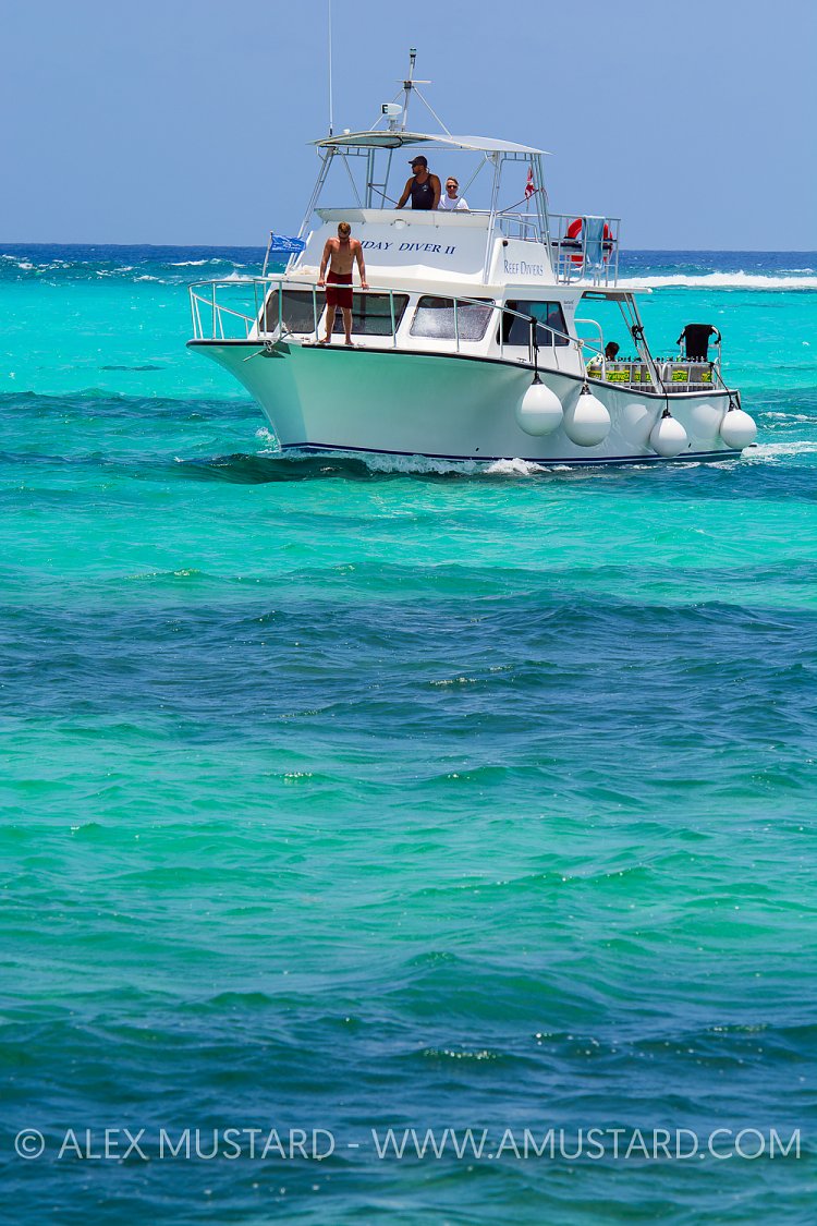Returning From Diving. Cayman Islands