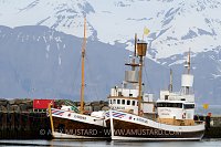 Boats in Harbour, Husavik, Iceland.