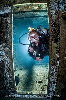 Inside The Kittiwake Wreck, Cayman Islands