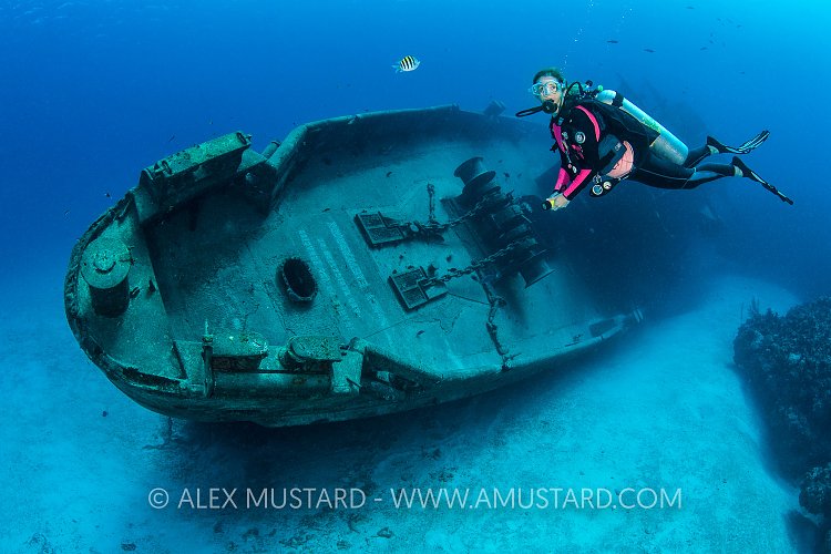 Diving The Kittiwake. Cayman Islands