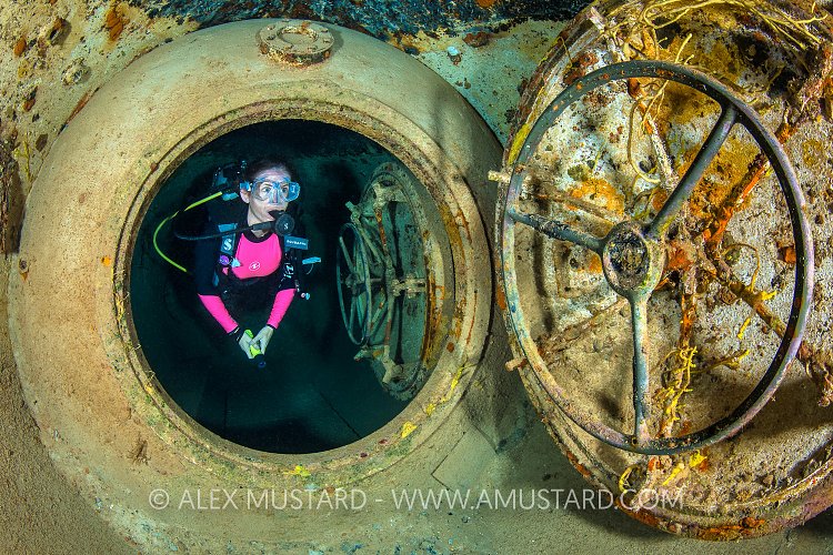 Diving The Kittiwake. Cayman Islands