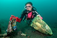 Plastic Pollution Clean Up. Indonesia