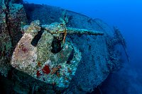 Stern Guns On Thistlegorm. Egypt
