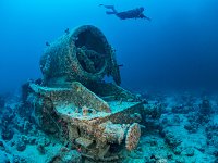 Locomotive. Thistlegorm. Egypt