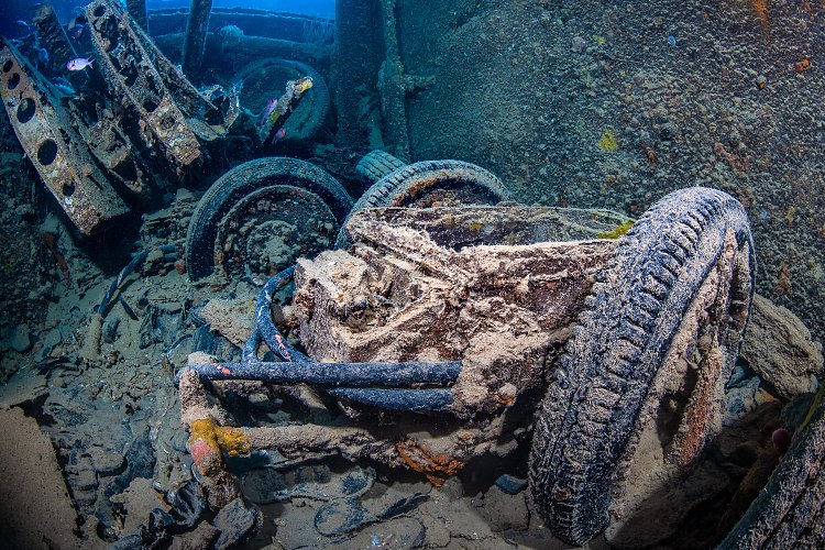 Accumulator Trolleys. Thistlegorm. Egypt