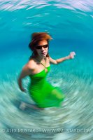 Green Dress Spin. Cayman Islands
