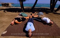 Pre-dive Yoga. Egypt