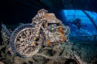 Motorbike In Wreck. Egypt