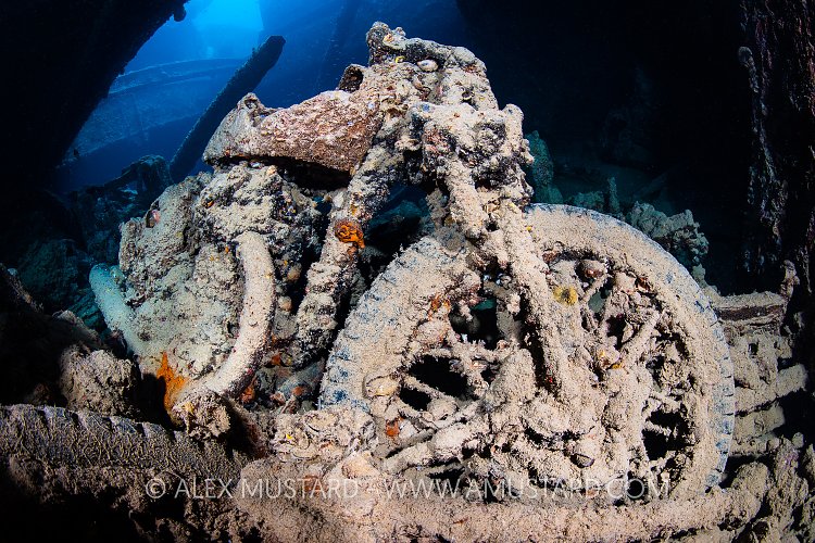 Motorbike In Wreck. Egypt