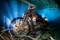 Motorbike In Thistlegorm with Lionfish. Egypt