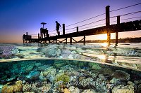 Jetty At Sunset. Egypt