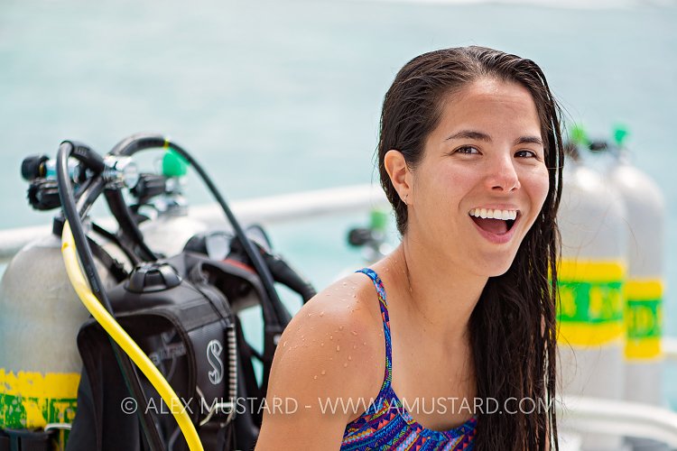 Preparing to Dive. Cayman Islands