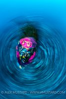 Diver Underwater. Cayman Islands