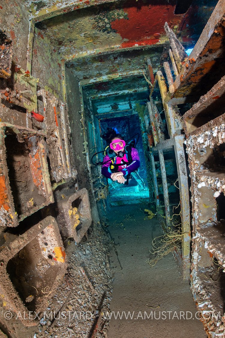 Wreck Diver. Cayman Islands