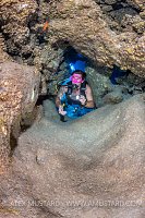 Diver In Throat. Cayman Islands
