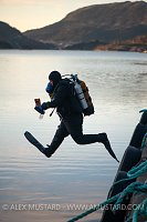 Preparing To Dive. Norway