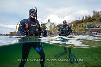 Preparing to Dive. Scotland