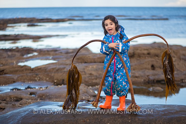 Girl Plays With Seaweed, UK