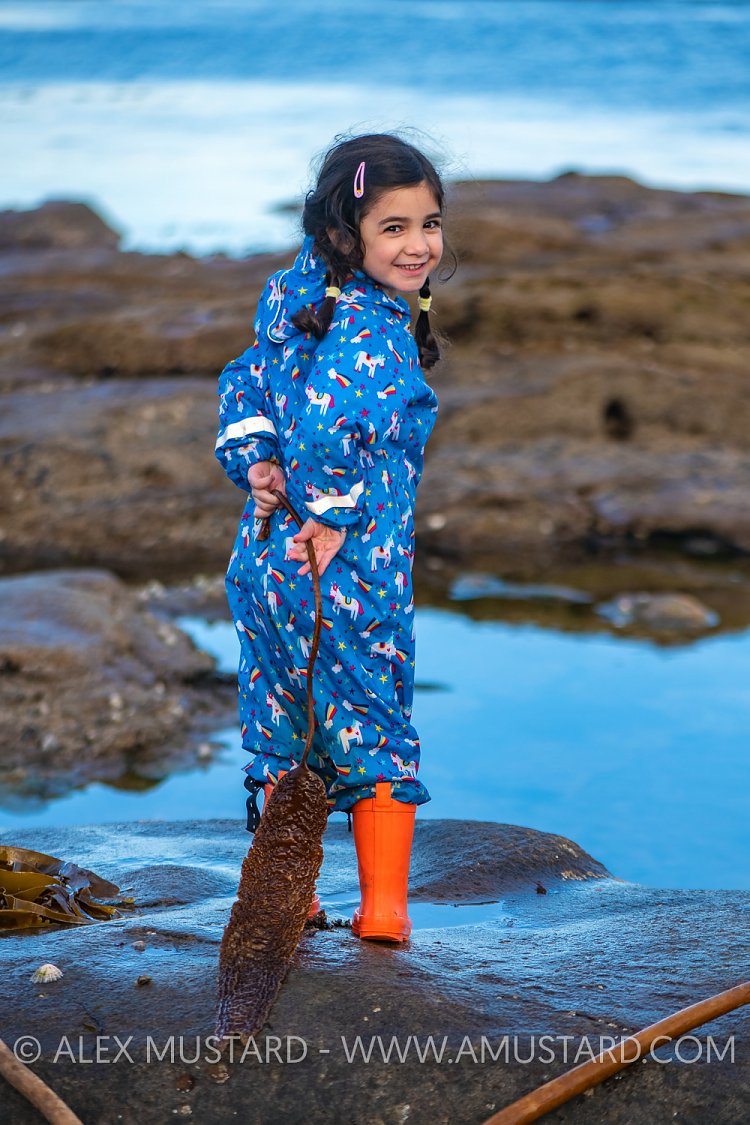 Girl Plays With Seaweed, UK