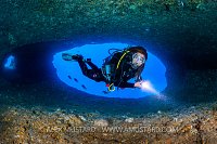 Inside Nereo's Cave, Italy